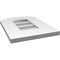 Ekena Millwork Arch Top Surface Mount PVC Gable Vent: Functional, w/ 3-1/2"W x 1"P Standard Frame, 12"W x 16"H GVPAR12X1601SF - alternate 3